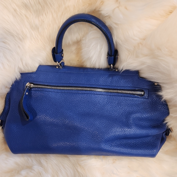 Salvatore Ferragamo leather blue medium bag - Picture 3 of 8